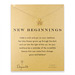 new beginnings lotus necklace, gold dipped