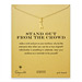 stand out from the crowd giraffe necklace, gold dipped