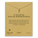 unlock your potential key necklace, gold dipped