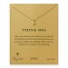 think big little acorn necklace, gold dipped