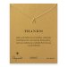 thanks! Wishbone necklace, gold dipped