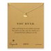 you rule crown necklace, gold dipped