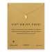 you're on fire! Torch necklace, gold dipped