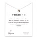 cherish plumeria necklace, sterling silver