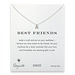 best friends reminder necklace with sterling silver teeny angel wings
