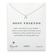 best friends wishbone necklace, sterling silver