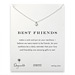 best friends cupid heart necklace, sterling silver