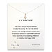explore compass necklace, sterling silver