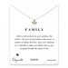 family whale necklace, sterling silver