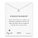 friendship smooth anchor necklace, sterling silver