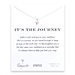 it's the journey north star necklace, sterling silver