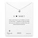 I (heart) you full heart necklace, sterling silver