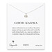 good karma lotus necklace, sterling silver