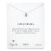 grandma kind heart necklace, sterling silver