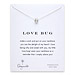 love bug ladybug necklace, sterling silver