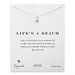 life's a beach starfish necklace, sterling silver