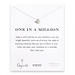 one in a million sand dollar necklace, sterling silver