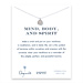 mind body and spirit om symbol necklace, sterling silver