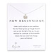 new beginnings lotus necklace, sterling silver
