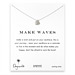 make waves smooth sailboat necklace, sterling silver