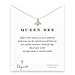 queen bee reminder necklace with sterling silver honey bee