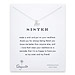 sister hummingbird necklace, sterling silver