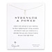 strength and power lightning bolt necklace, sterling silver