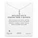stand out from the crowd giraffe necklace, sterling silver
