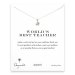 world's best teacher star necklace, sterling silver