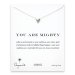 you are mighty pyramid necklace, sterling silver