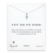 you're on fire! Torch necklace, sterling silver