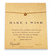 make a wish fleur di lis gold dipped reminder necklace