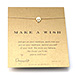 make a wish skull gold dipped reminder necklace
