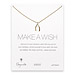make a wish large wishbone necklace, gold dipped