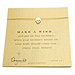 make a wish necklace with gold dipped skull on gold