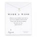 make a wish sterling silver hamsa reminder necklace