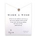 make a wish skull sterling silver reminder necklace