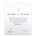 make a wish wishbone necklace, sterling silver