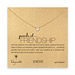 pearls of friendship white pearl necklace, gold dipped