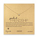 pearls of friendship gold pearl necklace, gold dipped