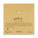 pearl of love white pearl necklace, gold dipped
