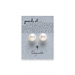 sterling silver pearl stud earrings