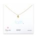 small cross pendant necklace, gold dipped