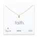 small diamond cross necklace, gold dipped