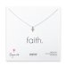 small diamond cross necklace, sterling silver