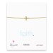 faith cross bracelet, gold dipped