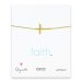 faith large cross bracelet, gold dipped