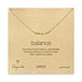 balance bar necklace, gold dipped