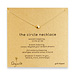 circle necklace, gold dipped