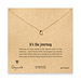 it's the journey gold dipped necklace
